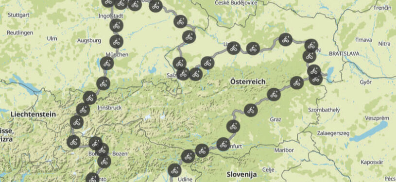 Tour mit Etappen